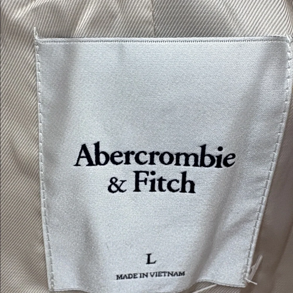 Abercrombie & Fitch Wool Blend Tailored Topcoat NWOT Size Large - Picture 7 of 10